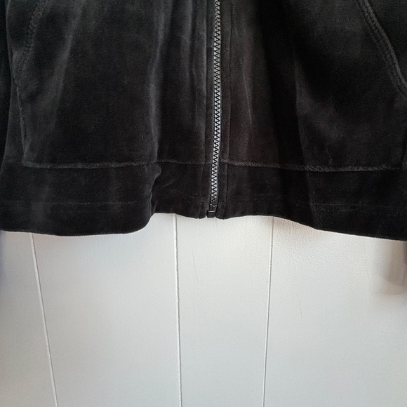 NWT vintage Y2K Bocca black velour full zip jacket size XL new old stock - Picture 6 of 11